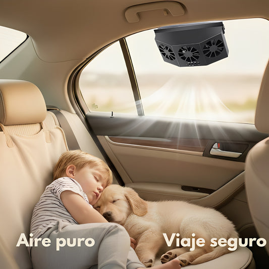 Ventilador Solar de Ventana - Extracción de Calor - Ambiente Seguro y Confortable para tu Familia al Instante.