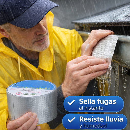 Cinta Selladora Impermeable – Bloqueo de Filtraciones – Detiene Fugas en Minutos