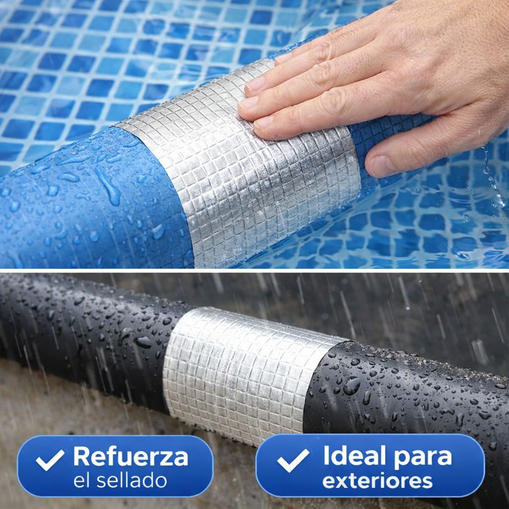 Cinta Selladora Impermeable – Bloqueo de Filtraciones – Detiene Fugas en Minutos