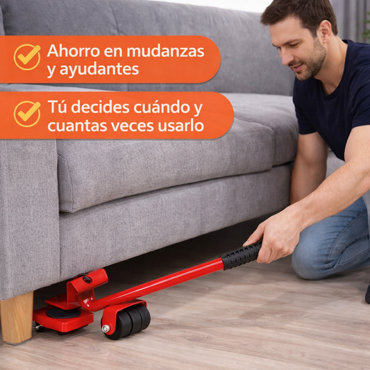 Kit Movedor de Muebles – Eleva y Desliza – Muévelos Tú Mismo sin Pagar Ayuda