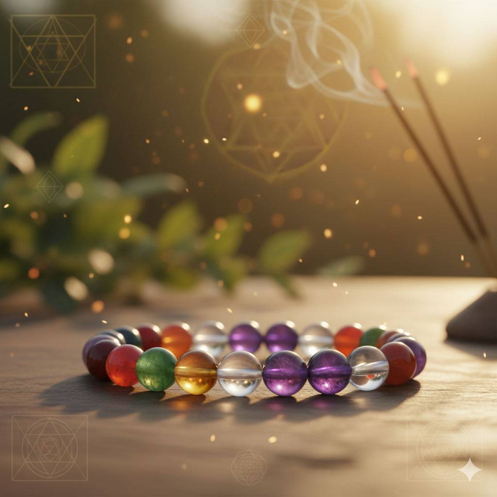 🌈 Pulsera 7 Chakras Piedras Preciosas – Equilibrio y energía en tu día a día