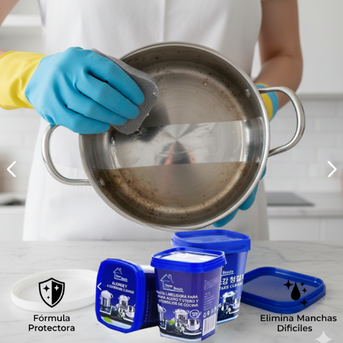 ¡Mega Oferta 3x1! Lleva 3 Limpiadores en Pasta de 500gr por el precio de 1 y restaura toda tu cocina.